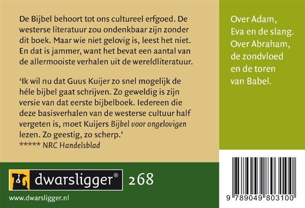 Grote foto de bijbel voor ongelovigen dwarsligger 268 boeken literatuur