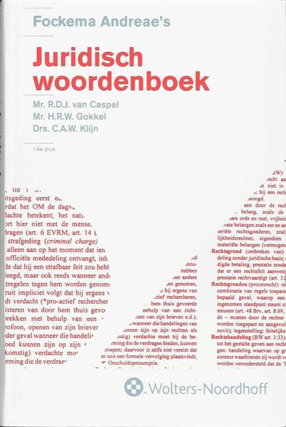 Grote foto fockema andreae juridisch woordenboek boeken wetenschap