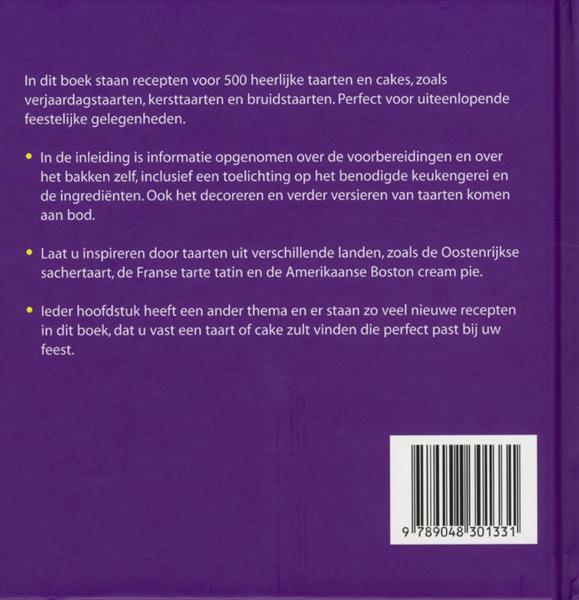 Grote foto 500 taarten cakes boeken kookboeken
