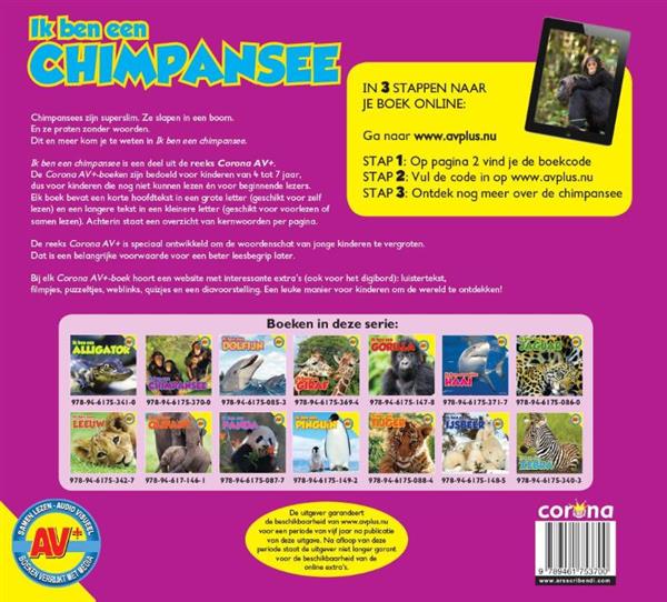 Grote foto chimpansee ik ben een ... boeken overige boeken