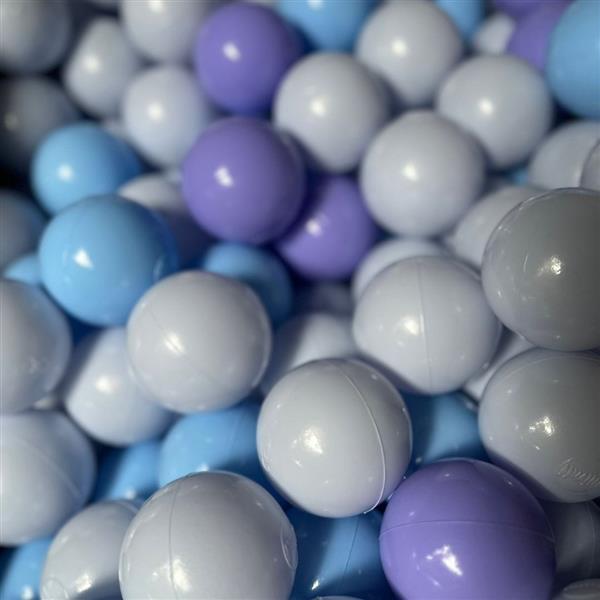 Grote foto sale 300 ballenbadballen set baby blue paars blue pearl 300 ballen set 3 kleuren kinderen en baby overige