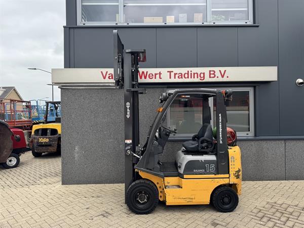 Grote foto heftruck atlet p1d1a15lt triplo 650 freelift sideshift 760uur lpg 2012 agrarisch heftrucks