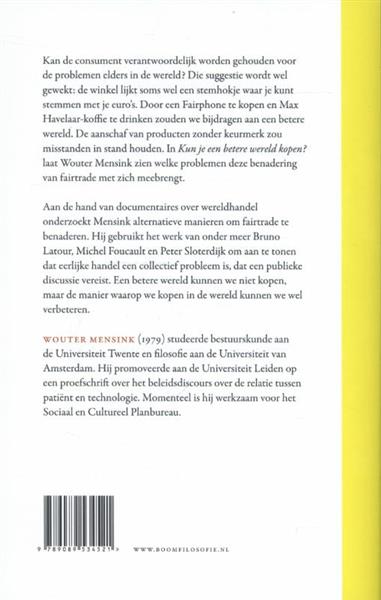 Grote foto kun je een betere wereld kopen boeken overige boeken