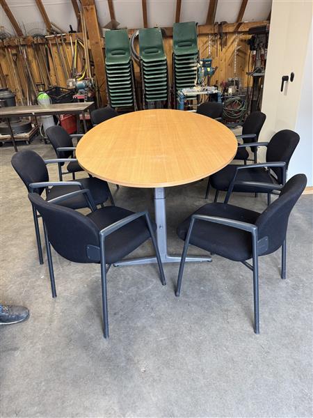 Grote foto vergadertafel plus stoelen. zakelijke goederen meubilair en inrichting