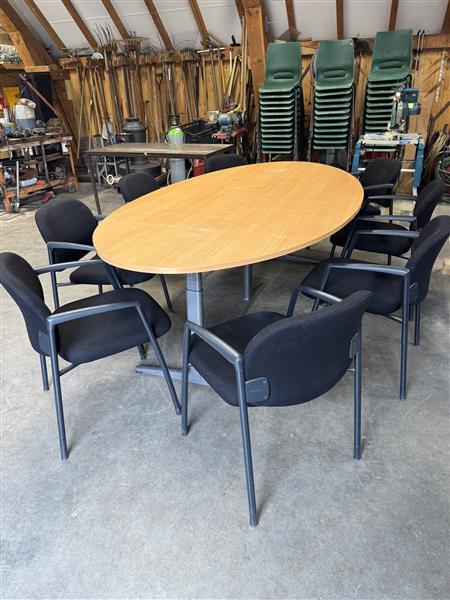 Grote foto vergadertafel plus stoelen. zakelijke goederen meubilair en inrichting
