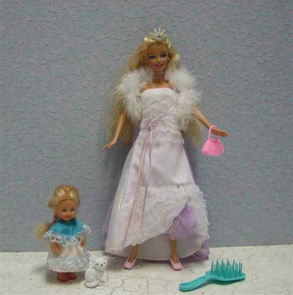 Grote foto annika prinses pegasus barbie met shelly pop140 kinderen en baby poppen