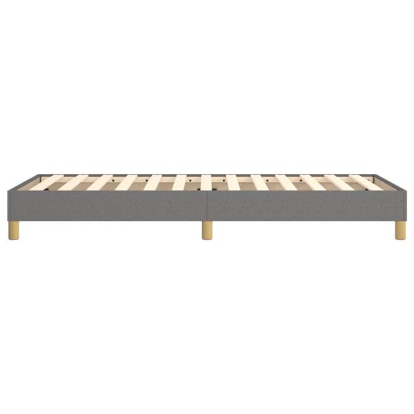 Grote foto vidaxl bedframe zonder matras 90x200 cm stof donkergrijs antiek en kunst stoelen en banken