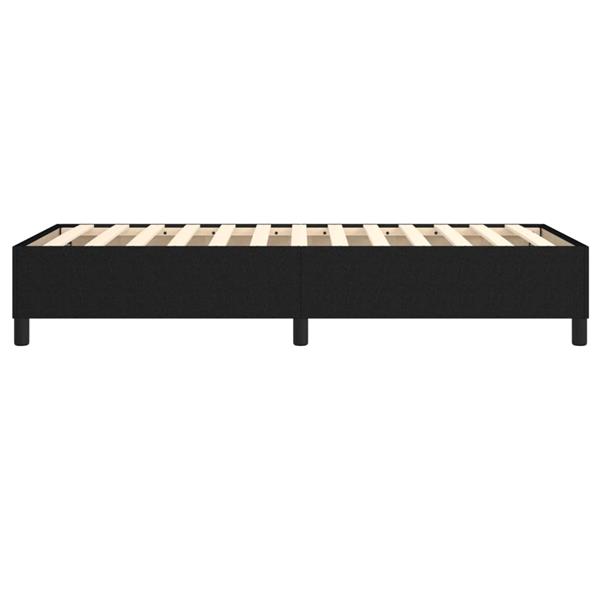 Grote foto vidaxl bedframe zonder matras 90x200 cm stof zwart antiek en kunst stoelen en banken