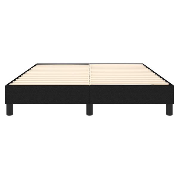 Grote foto vidaxl bedframe zonder matras stof zwart 140x200 cm antiek en kunst stoelen en banken