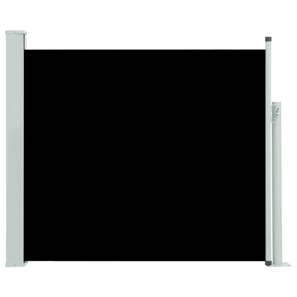Grote foto vidaxl tuinscherm uittrekbaar 100x300 cm zwart tuin en terras overige tuin en terras