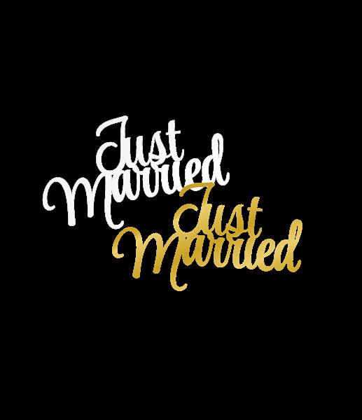 Grote foto table confetti just married verzamelen overige verzamelingen