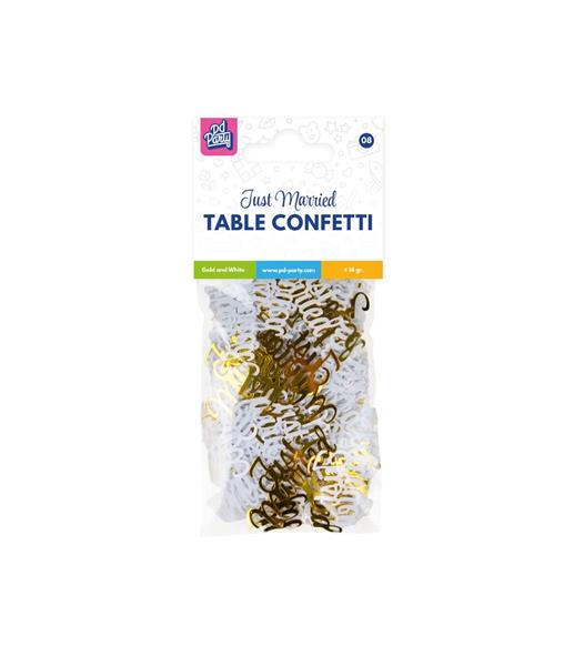 Grote foto table confetti just married verzamelen overige verzamelingen