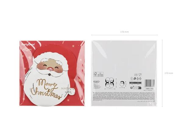 Grote foto santa claus napkins 13.5x16 cm mix verzamelen overige verzamelingen