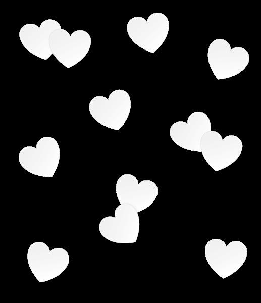 Grote foto table confetti white heart verzamelen overige verzamelingen