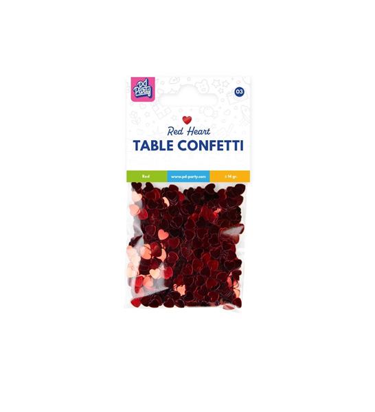Grote foto table confetti red heart verzamelen overige verzamelingen