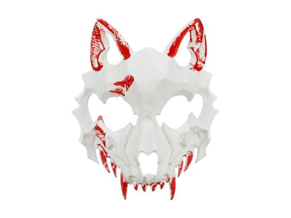 Grote foto bloody wolf mask 17x20cm mix verzamelen overige verzamelingen