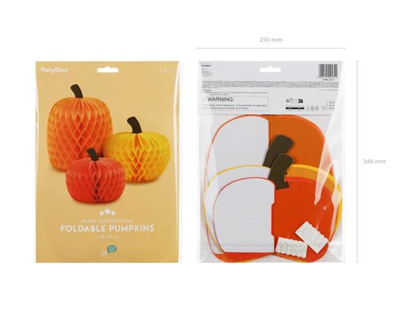Grote foto honeycomb pumpkins 18 30cm mix verzamelen overige verzamelingen