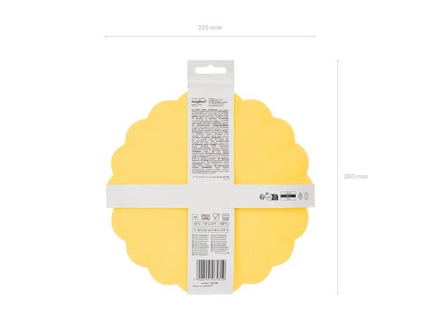 Grote foto plastic plates frill 22 x 22 cm yellow verzamelen overige verzamelingen