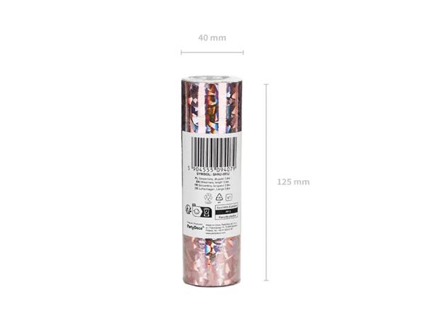 Grote foto holographic streamers light pink 3.8 m verzamelen overige verzamelingen