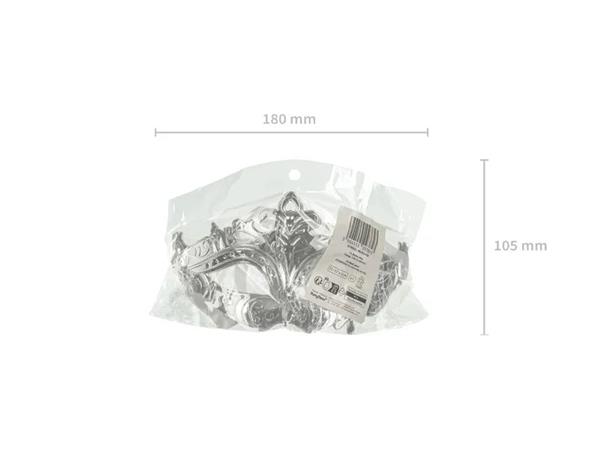 Grote foto carnival mask 17x9 cm silver verzamelen overige verzamelingen