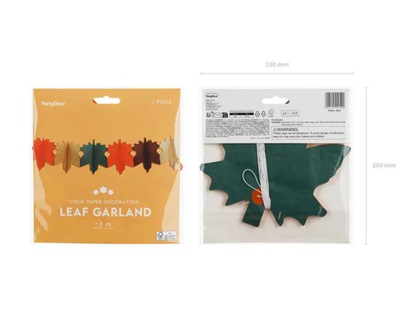 Grote foto tissue garland leaves mix 3m verzamelen overige verzamelingen