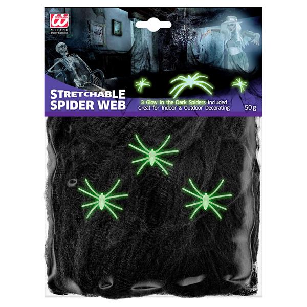 Grote foto halloween spinnenweb met spinnen 4 delig verzamelen overige verzamelingen