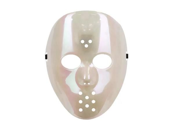 Grote foto hockey mask 20x24cm white verzamelen overige verzamelingen