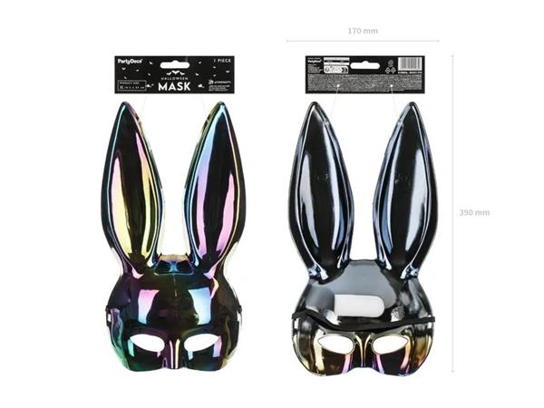 Grote foto bunny mask 16.5x34cm black verzamelen overige verzamelingen