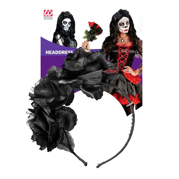 Grote foto halloween haarband zwart rozen verzamelen overige verzamelingen