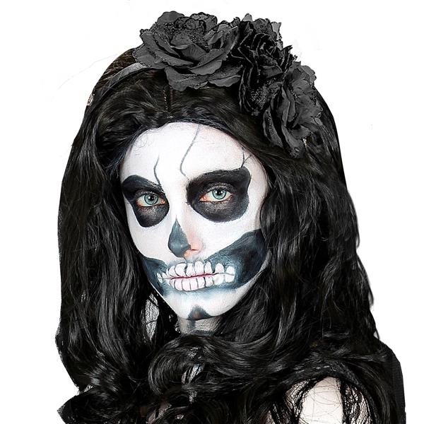 Grote foto halloween haarband zwart rozen verzamelen overige verzamelingen
