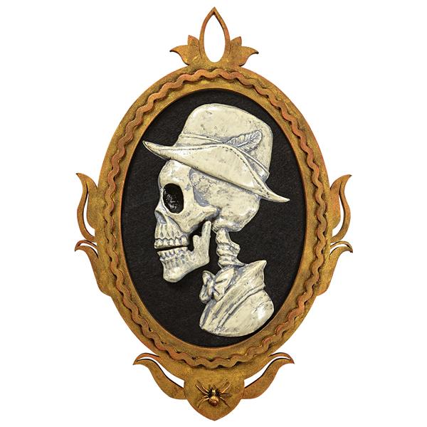 Grote foto halloween wanddecoratie skelet met beweging licht en geluid 48cm verzamelen overige verzamelingen