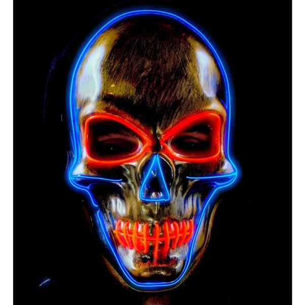 Grote foto halloween masker gekleurd schedel met licht verzamelen overige verzamelingen