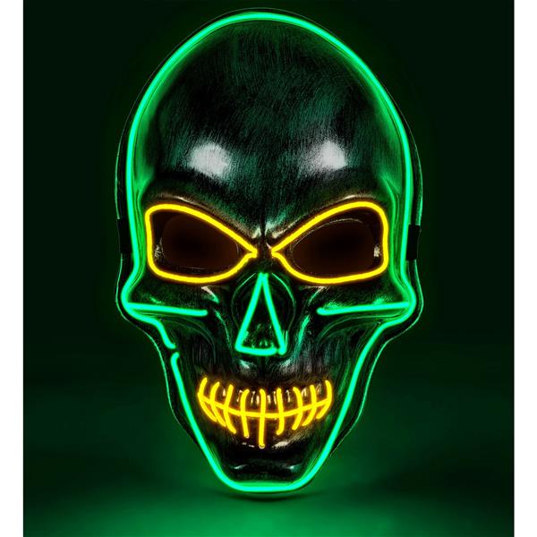 Grote foto halloween masker zilver schedel met licht verzamelen overige verzamelingen