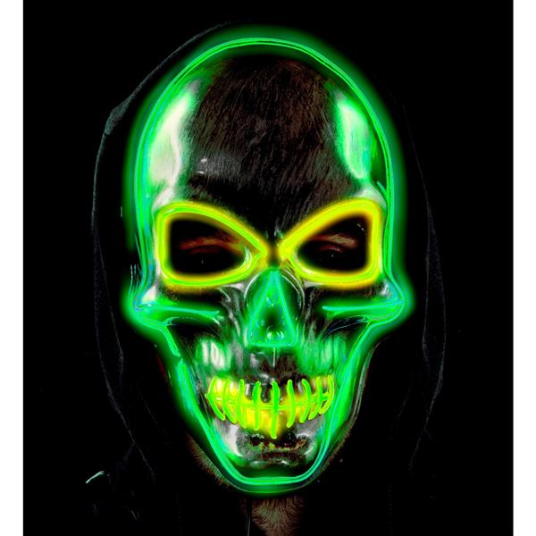 Grote foto halloween masker zilver schedel met licht verzamelen overige verzamelingen