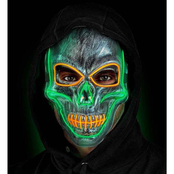 Grote foto halloween masker zilver schedel met licht verzamelen overige verzamelingen
