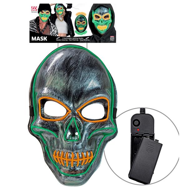 Grote foto halloween masker zilver schedel met licht verzamelen overige verzamelingen