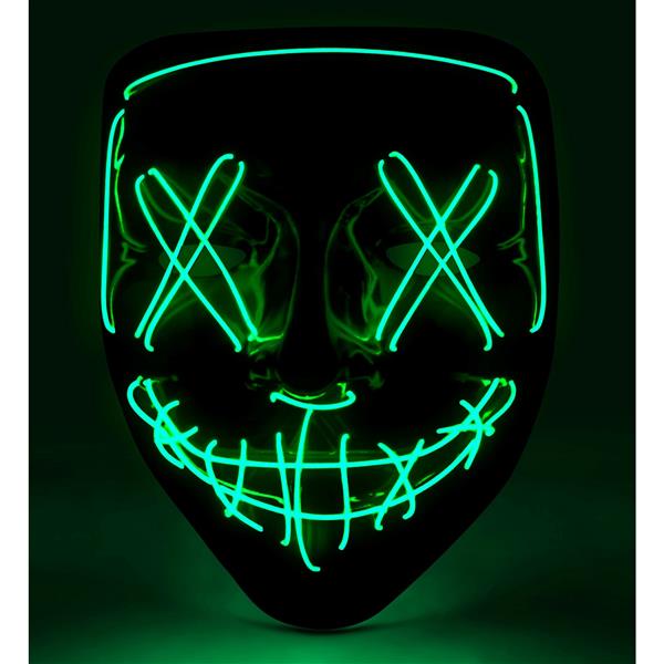 Grote foto halloween masker groen met licht verzamelen overige verzamelingen
