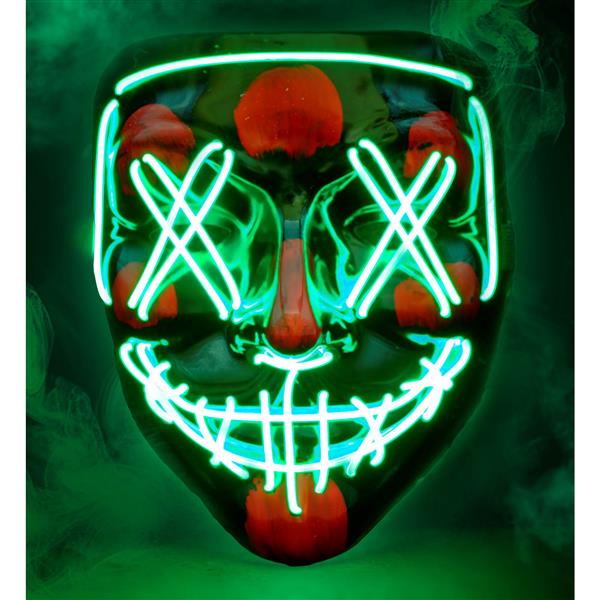 Grote foto halloween masker groen met licht verzamelen overige verzamelingen