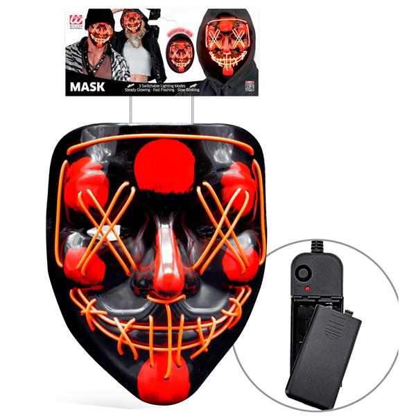 Grote foto halloween masker rood met licht verzamelen overige verzamelingen