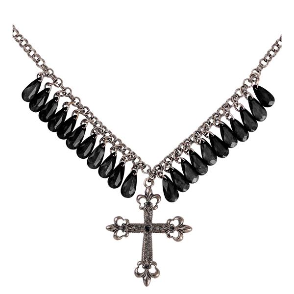 Grote foto halloween ketting zwart kruis gothic verzamelen overige verzamelingen