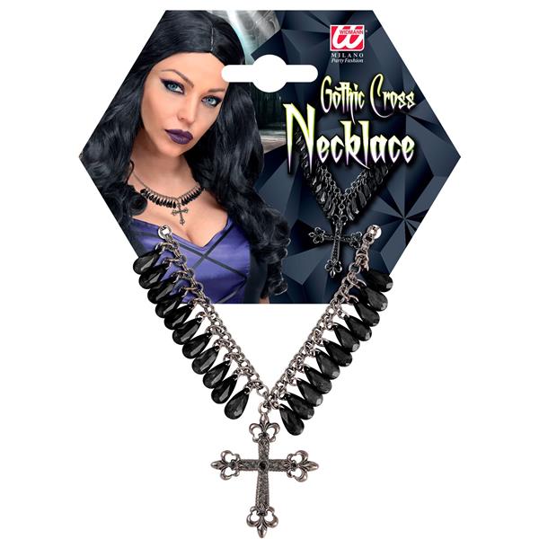 Grote foto halloween ketting zwart kruis gothic verzamelen overige verzamelingen