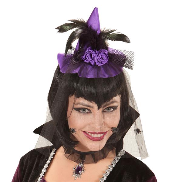 Grote foto halloween hoed paars heks mini verzamelen overige verzamelingen