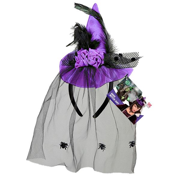 Grote foto halloween hoed paars heks mini verzamelen overige verzamelingen