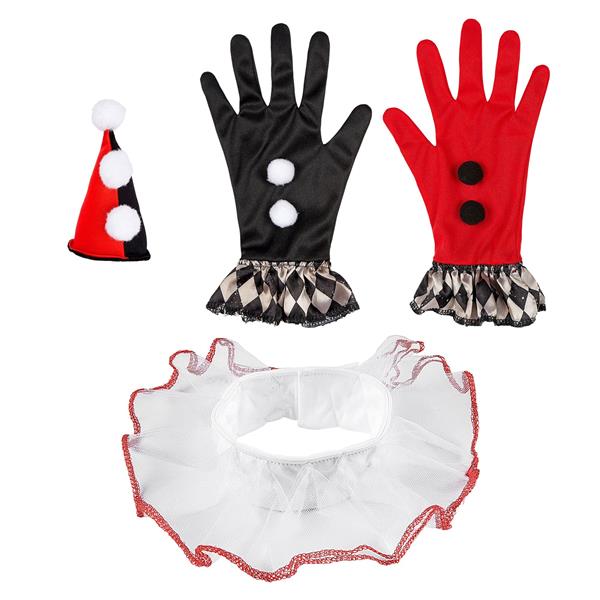 Grote foto halloween accessoireset zwart rood harlekijn verzamelen overige verzamelingen