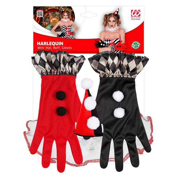Grote foto halloween accessoireset zwart rood harlekijn verzamelen overige verzamelingen