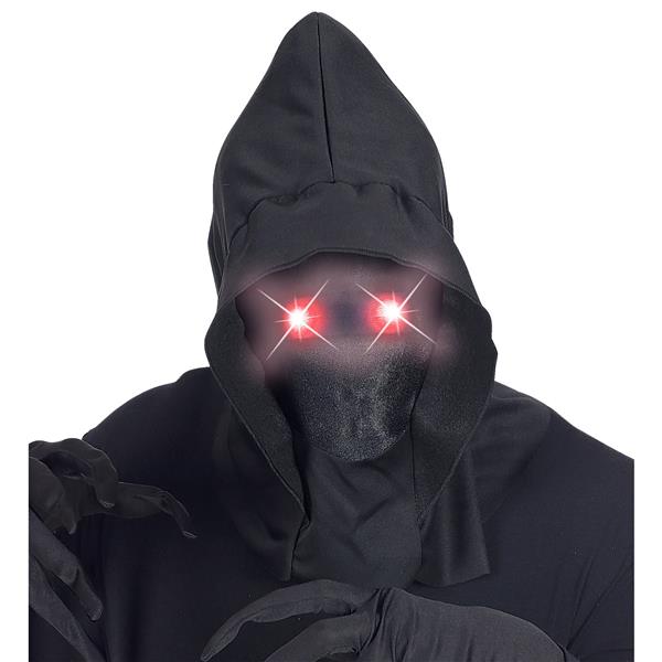 Grote foto halloween masker zwart met rood licht verzamelen overige verzamelingen