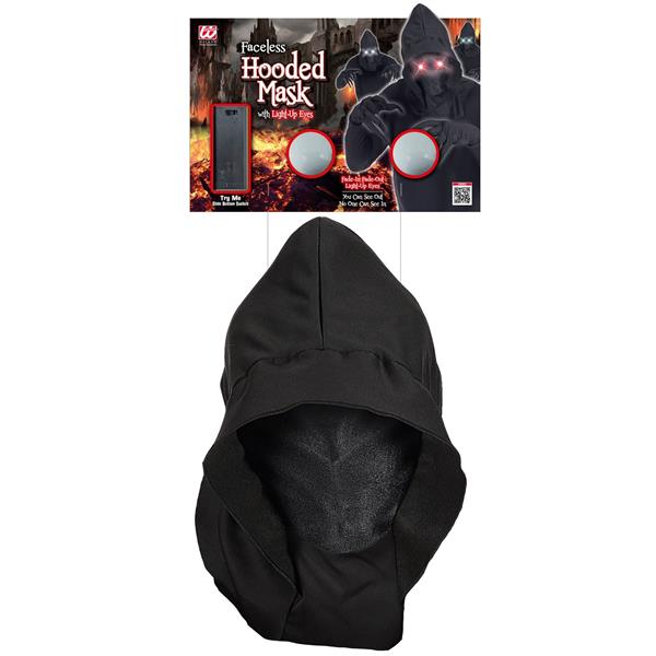 Grote foto halloween masker zwart met rood licht verzamelen overige verzamelingen