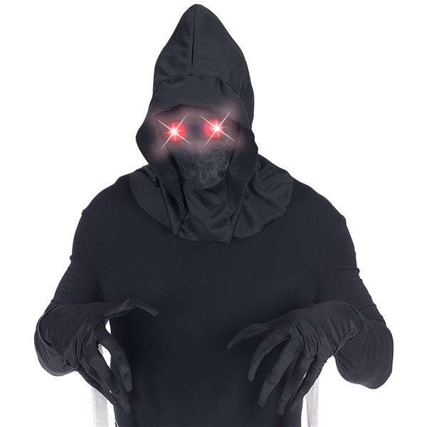 Grote foto halloween masker zwart met rood licht verzamelen overige verzamelingen