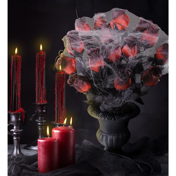 Grote foto halloween tafeldecoratie vaas met rozen verzamelen overige verzamelingen