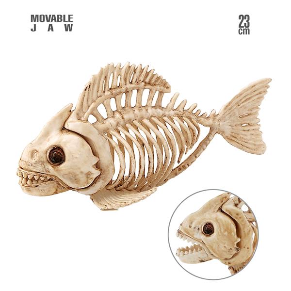 Grote foto halloween skelet vis 23cm verzamelen overige verzamelingen